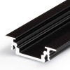 GLAUX PROFIL 24x7mm Vestavný, profil pro LED pásky, materiál hliník, povrch surový, max šířka LED pásků w=10mm, rozměry 24x7mm, l=2000mm náhled 6
