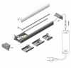 CHENO PROFIL 20x8mm Přisazený, stropní profil pro LED pásky, materiál hliník, povrch černý, max šířka LED pásků w=10mm, rozměry 20x8mm, l=2000mm náhled 16