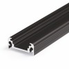 CHENO profil Přisazený, stropní profil pro LED pásky, materiál hliník, povrch černý, max šířka LED pásků w=10mm, rozměry 20x8mm, l=2000mm náhled 1