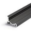 CHIMA profil Přisazený, rohový profil pro LED pásky, sklon 60° nebo 30°, materiál hliník, povrch černý, max šířka LED pásků w=10mm, rozměry 16x20mm, l=2000mm náhled 1