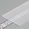 Difuzor nasouvací VELKÝ VÝPRODEJ Nasouvací difuzor profilu pro LED pásky, materiál polykarbonát PC/PP, povrch transparentní, propustnost 90%, rozměry 29,5x0,8mm, l=2000mm náhled 1