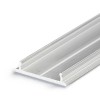 SOPHI profil MALÝ Přisazený profil pro LED pásky, materiál hliník surový, max šířka LED pásků w=12mm, rozměry 18x3,8mm, l=2000mm, montáž pomocí šroubů nebo adhezních pásků náhled 1