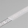 Difuzor nasouvací A VÝPRODEJ Nasouvací difuzor k profilu pro LED pásky, materiál polykarbonát PC/PP, povrch transparentní, propustnost 90%, rozměry 10x0,8mm, l=2000mm náhled 1