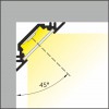 BIDENT profil VÝPRODEJ Rohový profil pro LED pásky sklon 45°, materiál hliník, povrch bílý, max šířka LED pásků w=10mm, rozměry 17,8x17,8mm, l=2000mm náhled 10