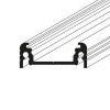 CHENO PROFIL PŘISAZENÝ, 24x9mm Přisazený profil pro LED pásky, materiál hliník, povrch černý, max šířka LED pásků w=14mm, rozměry 24x9mm, l=4000mm náhled 2