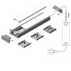 CHENO PROFIL PŘISAZENÝ, 24x9mm Přisazený profil pro LED pásky, materiál hliník, povrch černý, max šířka LED pásků w=14mm, rozměry 24x9mm, l=4000mm náhled 15