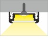 CHENO profil PŘISAZENÝ Přisazený profil pro LED pásky, materiál hliník, povrch černý, max šířka LED pásků w=14mm, rozměry 24x9mm, l=2000mm náhled 16