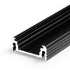 CHENO PROFIL PŘISAZENÝ, 24x9mm Přisazený profil pro LED pásky, materiál hliník, povrch černý, max šířka LED pásků w=14mm, rozměry 24x9mm, l=4000mm náhled 1