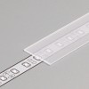 DNE 19,2x0,8mm Nasouvací difuzor k profilu pro LED pásky, materiál polykarbonát PC/PP, povrch transparentní, propustnost 90%, rozměry 19,2x0,8mm, l=2000mm náhled 1