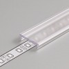 DCF 17,6x4mm Difuzor k profilu pro LED pásky nacvakávací, hranatý, materiál PMMA, povrch opál, propustnost 70%, rozměry 17,6x4mm, l=3000mm náhled 2