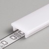 DIFUZOR NA KLIP HRANATÝ OPÁL Difuzor k profilu pro LED pásky nacvakávací, hranatý, materiál polykarbonát PC, povrch opál, propustnost 70%, rozměry 15,5x5,5mm, l=2000mm náhled 1