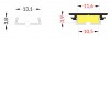 PIA PROFIL 20x3mm Přisazený profil pro LED pásky, materiál hliník, povrch surový, max šířka LED pásků w=12mm, rozměry 20x3,3mm, l=2000mm náhled 8