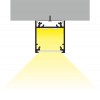FICARIA PROFIL, 23x25,1mm Přisazený, stropní profil, materiál hliník, povrch černý, max šířka LED pásků w=20mm, rozměry 23x25,1mm, l=4000mm náhled 23