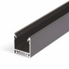 FICARIA PROFIL, 23x25,1mm Přisazený, stropní profil, materiál hliník, povrch černý, max šířka LED pásků w=20mm, rozměry 23x25,1mm, l=4000mm náhled 1