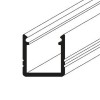 SYTHIA profil Přisazený, profil pro LED pásky, povrch elox šedostříbrný mat, max šířka LED pásků w=10mm, rozměry 12x12mm, l=4000mm náhled 2
