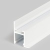 FUMARIA profil Rohový vestavný profil pro LED pásky pro osvětlení podél stěny místnost, materiál hliník, povrch bílý, max šířka LED pásků w=14mm, rozměry 33,4x24,9mm, l=2000mm, svítí dolů náhled 1
