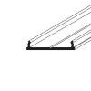SOPHI PROFIL 20,5x3,8mm Přisazený profil pro LED pásky, materiál hliník černý, max šířka LED pásků w=16mm, rozměry 20,5x3,8mm, l=2000mm, montáž pomocí šroubů nebo adhezních pásků náhled 2