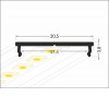 SOPHI PROFIL 20,5x3,8mm Přisazený profil pro LED pásky, materiál hliník černý, max šířka LED pásků w=16mm, rozměry 20,5x3,8mm, l=2000mm, montáž pomocí šroubů nebo adhezních pásků náhled 7