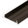 SOPHI PROFIL 20,5x3,8mm Přisazený profil pro LED pásky, materiál hliník černý, max šířka LED pásků w=16mm, rozměry 20,5x3,8mm, l=2000mm, montáž pomocí šroubů nebo adhezních pásků náhled 1