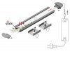 FILAGO PROFIL 21,3x6,6mm Vestavný, zápustný profil pro LED pásky, materiál hliník, povrch černý, max šířka LED pásků w=12mm, rozměry 6,6x21,3mm, l=2000mm náhled 14