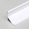 SUPINA C Přisazený, rohový profil pro LED pásky, sklon 60° nebo 30°, materiál hliník, povrch bílý, max šířka LED pásků w=12mm, rozměry 16,5x16,5mm, l=2000mm náhled 1