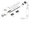 SADLERIA profil Přisazený, rohový profil pro LED pásky, sklon 45°, materiál hliník, povrch elox šedostříbrný mat, max šířka LED pásků w=10mm, rozměry 14,5x14,5mm, l=2000mm náhled 9