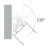 NUPHAR profil33 FLAT SURFACE Přisazený profil pro LED pásky, materiál hliník, povrch elox šedostříbrný mat, max šířka LED pásků w=30mm, rozměry 33,4x12,8mm, l=2000mm náhled 4