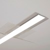 NUPHAR profil 63 DEEP FRAMELESS Vestavný, zápustný bezrámečkový profil pro LED pásky do sádrokartonu, materiál hliník, povrch elox šedostříbrný mat, max šířka LED pásků w=30mm, rozměry 63,4x24mm, l=4000mm náhled 4