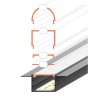 NUPHAR profil 63 DEEP FRAMELESS Vestavný, zápustný bezrámečkový profil pro LED pásky, materiál hliník, povrch surový, max šířka LED pásků w=30mm, rozměry 63,4x24mm, l=2000mm náhled 6
