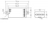 Modul Cassambi 4CH RGBW PWM VÝPRODEJ Bezdrátový Bluetooth RF modul 2,4GHz, pro 4CH RGBW PWM řízení osvětlení CASAMBI, napájení 12V-24V rozměry 73x30x18mm náhled 2