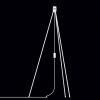 TRIPOD Základna stojací lampy, těleso kov, povrch černá, pro žárovku 1x60W, 230V IP20, h=1090mm, rozpětí trojnožky d=660mm včetně vypínače na kabelu, přívodní kabel l=3m náhled 3