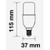 VT-237 LED žárovka E27 VÝPRODEJ LED žárovka, těleso plast bílá, difuzor plast opál, LED 8W, teplá 3000K, 660lm, E27, Ra80, 230V, rozměry d=37mm, h=115mm náhled 2