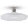 VT-224 VÝPRODEJ LED žárovka, základna bílá, difuzor plast opál, LED 24W, teplá 3000K, 1900lm, Ra80, E27, 230V, rozměry d=200mm, h=80mm náhled 1