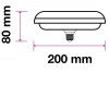 VT-216 VÝPRODEJ LED žárovka, základna bílá, difuzor plast opál, LED 15W, neutrální 4000K, 1200lm, Ra80, E27, 230V, rozměry d=150mm, h=80mm náhled 5