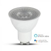 VT-5164 VÝPRODEJ Chytrá LED žárovka 5W, 400lm, GU10, Ra80, vyzař úh 100°,230V, pom aplikace Google Assistant, Amazon Alexa nast teplota CCT 2700K-6400K, stmívat, 16 mio barev RGB náhled 1