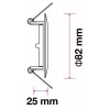 VT-779 GU10 KRUH VÝPRODEJ Stropní, vestavně bodové, svítidlo, těleso kov, povrch bílá, pro žárovku1x35W, GU10, ES50, 230V, IP20, tř.1, rozměry d=82mm, h=25mm náhled 4