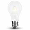 VT-1938 LED žárovka E27 VÝPRODEJ LED žárovka, těleso kov šedostříbrná, difuzor sklo opál, LED 8W, denní 6400K, 800lm, E27, A67, 230V, tř.1, rozměry d=67mm, h=123mm náhled 1