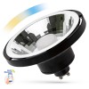 LED 10W ES111 smart TUYA LED žárovka bodová, bílá, 10W, GU10 ES111, 1050lm, pomocí app v telefonu Tuya WiFi, BT, lze nastavit teplotu CCT teplá 3000K - denní 6000K, stmívat, vyp/zap vyzař úhel 30°, Ra80, 230V, d=111mm, l=70mm náhled 2