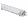 FRAGOR 2x20W, T8/G13, IP65 Stropní / závěsné průmyslové prachotěsné svítidlo, těleso plast šedá, kryt plast čirý, pro LED zářivky 2x20W, T8, G13, l=1200mm, 230V, IP65, tř.2, rozměry 90x63mm, l=1310mm. náhled 1
