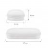 FULO O 8W, IP54, IK10 Stropní, nebo nástěnné venkovní svítidlo, materiál plast bílá, difuzor plast opál, LED 8W, 820lm, neutrální 4000K, 230V, IP54, IK10, tř.2, rozměry 157x80x46mm. náhled 2