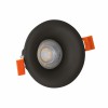 FORNAX R 1x10W, GU10 Podhledové svítidlo, kruhové, základna hliník, povrch černá, pro žárovku 1x10W, GU10, 230V, IP20, tř.2, rozměry d=85mm, h=35mm. náhled 1