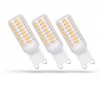 LED žárovka G9 4W, dim - SADA 3 ks LED žárovka, těleso plast bílá, krycí plast transparentní, LED 4W, 440lm, denní 6000K, stmívatelná, Ra80, G9, 230V, rozměry 18x58mm náhled 1