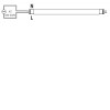 LED zářivka T8/G13, 17W Světelný zdroj, LED zářivka T8, těleso hliník, difuzor plast mléčný, SMD LED 17W, 1800lm, teplá 3000K, Ra80, T8/G13, 230V, IP20, rozměry d=28mm, l=1200mm, jednostranné zapojení náhled 2