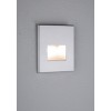 Wand EBL Edge LED 1x1,1W Vestavé svítidlo do stěny, těleso hliník, povrch šedostříbrná, LED 1,1W, teplá 2700K, 50lm, 230V, IP20, tř.2, 80x80x30mm, svítí dolů, montáž do KU68 náhled 6