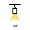ASTORIA LED Závěsné svítidlo, těleso hliník, povrch bílá, LED 65W, neutrální 4000K, 8500lm, vyzař. 60°, Ra80, 230V, IP20, l=1414mm, 76x40mm, kabeláž 5 vodičů, koncovky SAMOSTATNĚ náhled 1