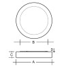 ZERO 2 IP44 Stropní svítidlo základna kov, povrch bílá, difuzor sklo opál mat, pro žárovku 2x60W, E27, A60, 230V, do koupelny IP44, tř.1, d=330mm, h=83mm náhled 3