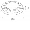 SMALL PLOT Krytka podlahového, přisazeného svítidla, čtyři průzory, materiál nerez, d=103mm, h=17mm, LED modul SAMOSTANĚ náhled 5