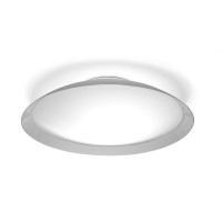 SODERA LED Stropní svítidlo, základna kov, povrch bílá, difuzor plast opál, LED 40W, teplá 3000K, 3500lm/cca 175W žár., 230V, IP20, tř.1, rozměry dle typu