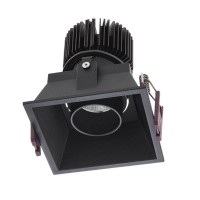 SLOUGHLY SQ, LED 10W Podhledové, zápustné svítidlo, materiál hliník, povrch bílá, nebo černá, LED 1x10W, 930lm/teplá 2700K, nebo 1120lm/neutrální 4000K, 230V, IP20, tř.2, rozměry 90x90x99mm, vč trafa