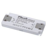LED zdroj 24V 20W/30W/50W Napájecí zdroj LED, napěťový, materiál polykarbonát, povrch bílá, LED, výstup: 20W, 0A-0,83A, 24V/ 30W, 0A-1,25A, 24V/ 50W, 0A-2,1A, 24V, vstup: 230V, IP20, tř.2, rozměry dle typu